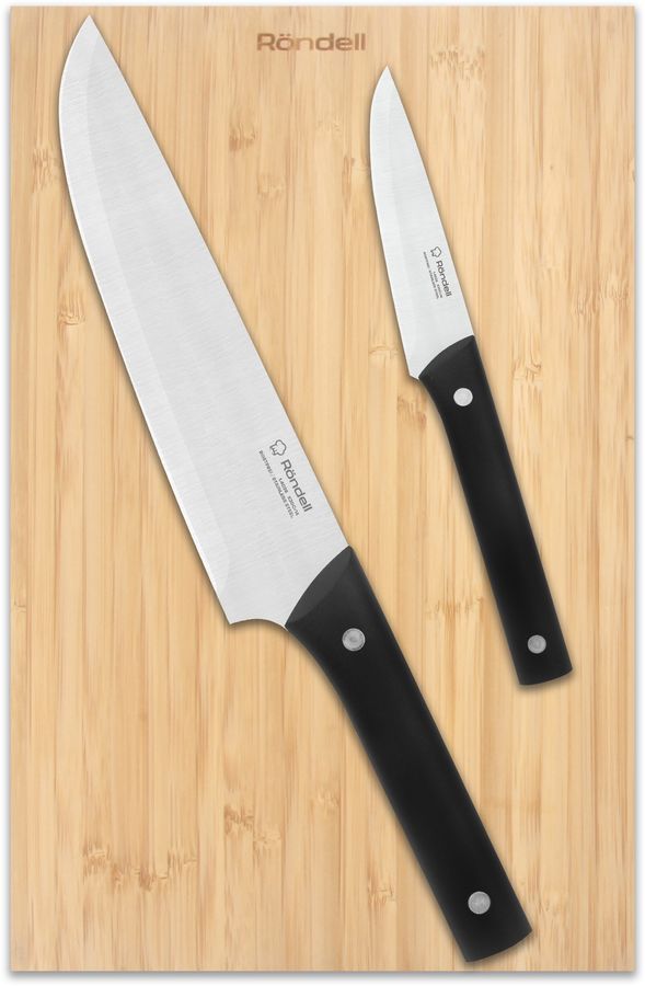 Набор ножей кухон. Rondell Mustang RD-1977 компл.:3предм. разд.дос. дерево/черный блистер