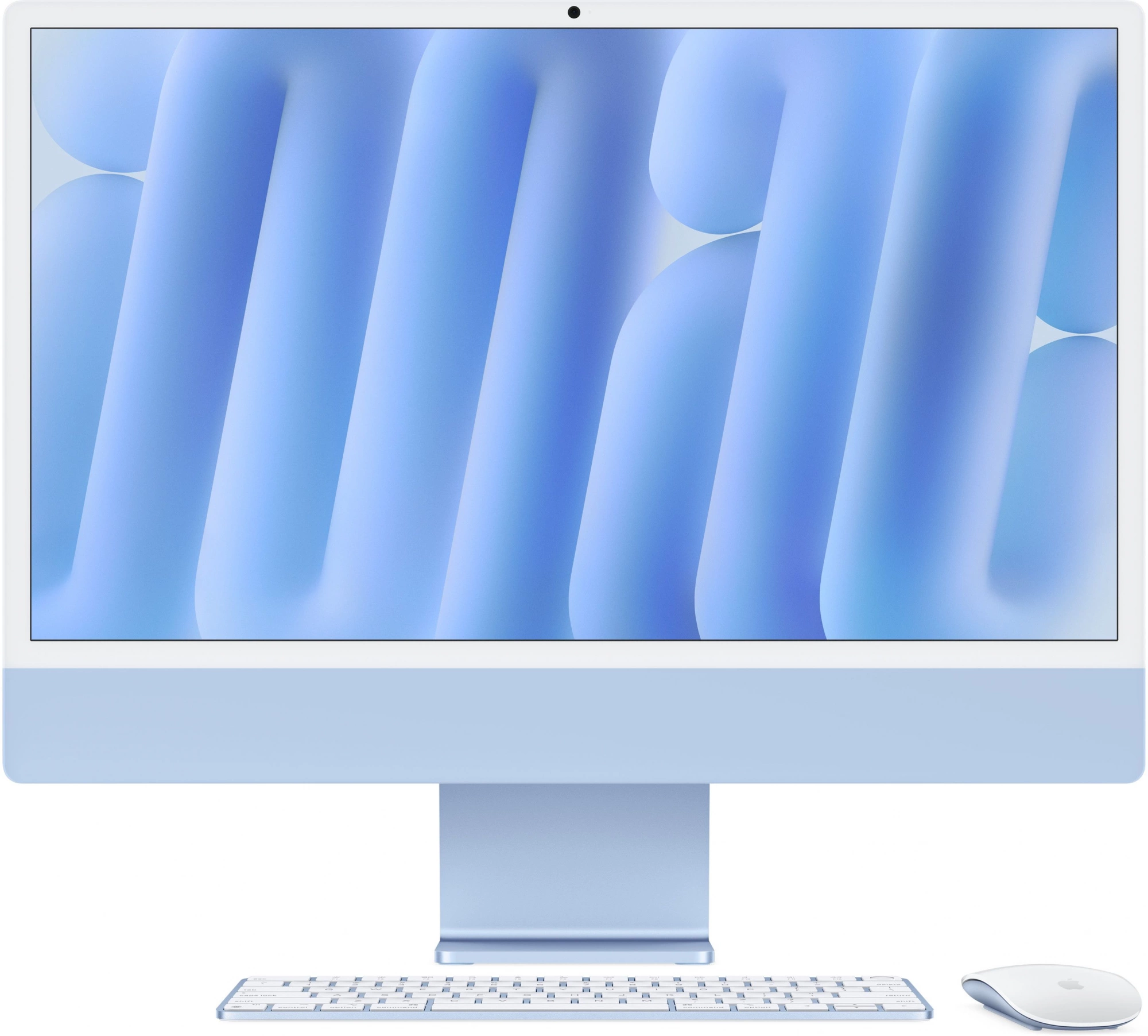 Моноблок Apple iMac A3137 24" 4.5K M4 10 core (4) 16Gb SSD256Gb 10 core GPU macOS WiFi BT 143W клавиатура мышь Cam синий 4480x2520