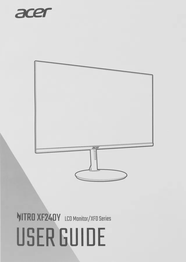 Монитор Acer 23.8" XF240YM3biiph черный IPS LED 1ms 16:9 HDMI матовая HAS 1000:1 250cd 178гр/178гр 1920x1080 180Hz FreeSync Premium DP FHD 3.5кг