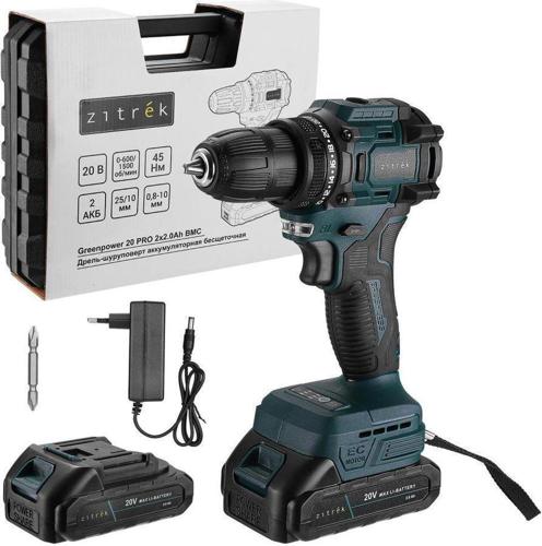 Шуруповерт Zitrek Greenpower 20 Pro аккум. патрон:быстрозажимной (кейс в комплекте) (085-1314)