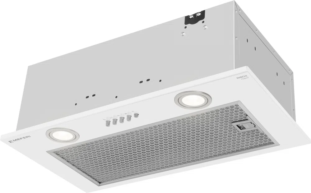 Вытяжка встраиваемая Meferi Power INBOX52WH белый управление: кнопочное (1 мотор)