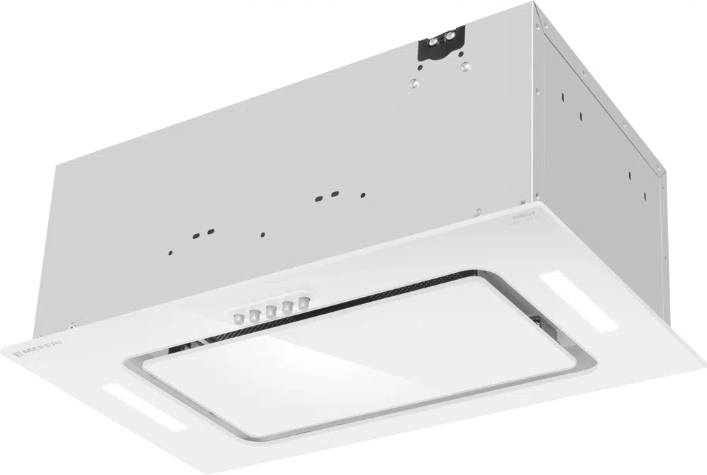 Вытяжка встраиваемая Meferi Ultra INBOX52WH Glass белый управление: кнопочное (1 мотор)