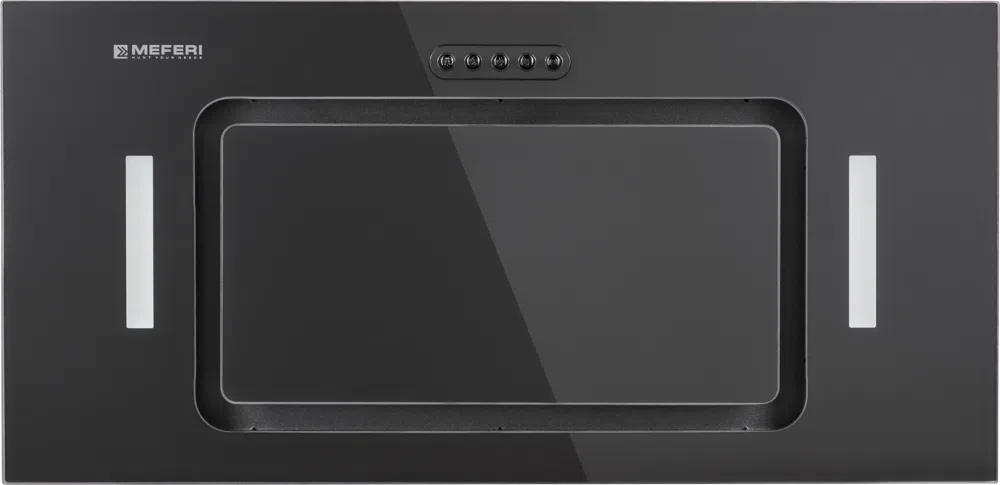 Вытяжка встраиваемая Meferi Ultra INBOX60BK Glass черный управление: кнопочное (1 мотор)