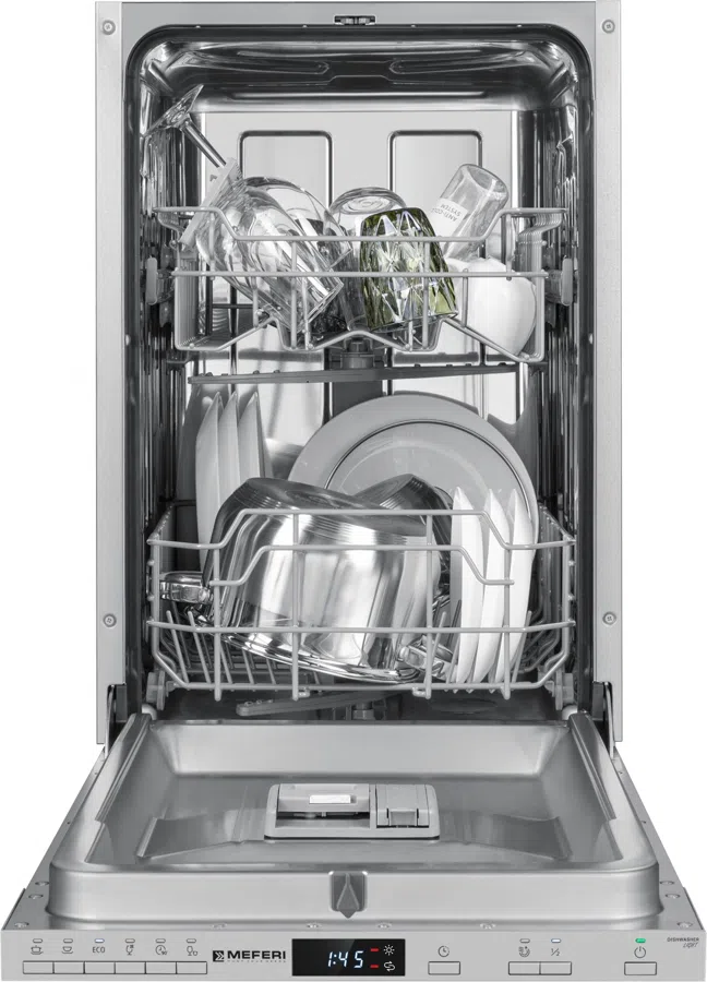 Посудомоечная машина встраив. Meferi Light MDW4562 2100Вт узкая