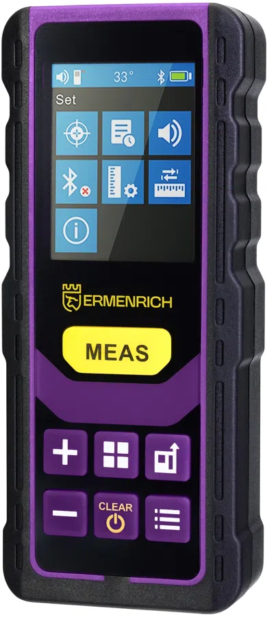 Лазерный дальномер Ermenrich Reel PRO GL100 3кл.лаз. 535нм цв.луч. зеленый в кейсе (84558)