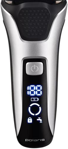 Бритва сетчатая Polaris PMF 1015RC питан.:элек.сеть/аккум. черный/серебристый