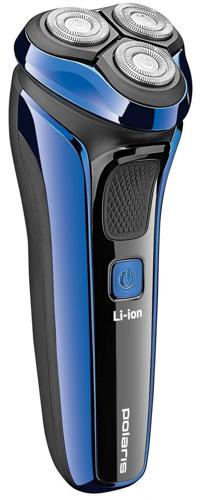 Бритва сетчатая Polaris PMR 0304R реж.эл.:3 питан.:элек.сеть/аккум. черный/синий