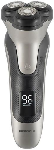 Бритва сетчатая Polaris PMR 0420R реж.эл.:3 питан.:элек.сеть/аккум. черный/серебристый