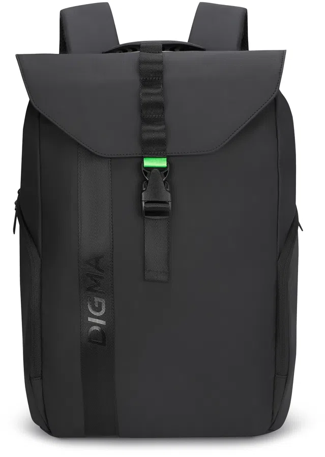 Рюкзак для ноутбука 15.6" Digma Lifestyle L1 черный полиэстер (DGBP15L1BK)