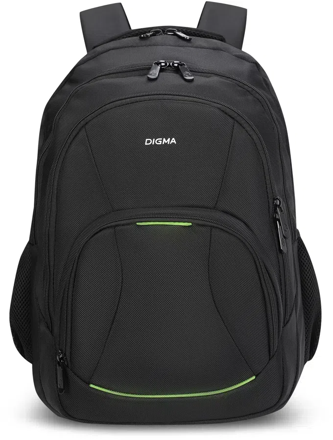 Рюкзак для ноутбука 15.6" Digma Stash S1 черный полиэстер (DGBP15S1BK)