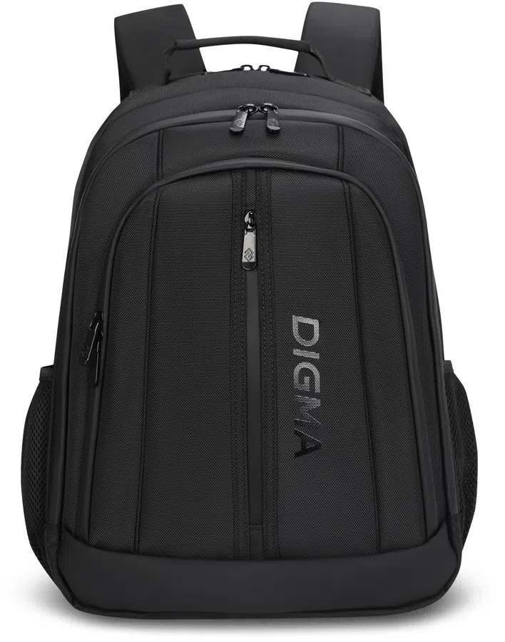 Рюкзак для ноутбука 15.6" Digma Stash S2 черный полиэстер (DGBP15S2BK)