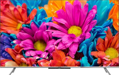 Телевизор QLED Skyworth 55" 55Q66G Google TV Frameless черный/серебристый 4K Ultra HD 60Hz DVB-T DVB-T2 DVB-C DVB-S DVB-S2 USB WiFi Smart TV