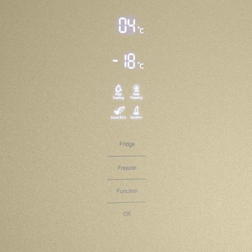 Холодильник Maunfeld MFF200NFBG Inverter 2-хкамерн. бежевый инвертер
