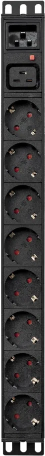 Блок распределения питания Powercom PDU-16A-type 2 PDU-16AV10-8S-C9-C2