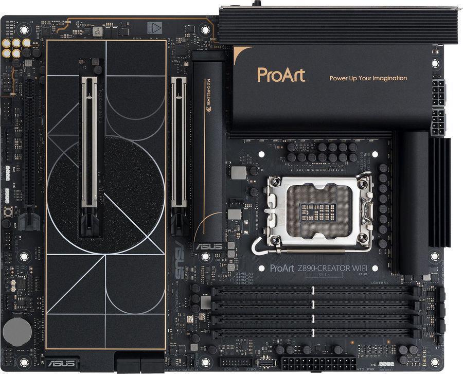 Материнская плата Asus PROART Z890-CREATOR WIFI Soc-1851 Intel Z890 4xDDR5 ATX AC`97 8ch(7.1) 1 x 10Gigabit + 1 x 2.5Gigabit RAID+HDMI+DP