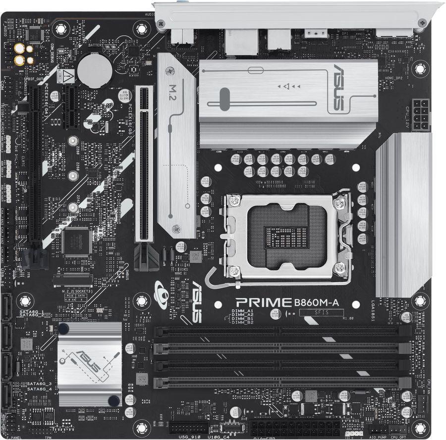 Материнская плата Asus PRIME B860M-A-CSM Soc-1851 Intel B860 4xDDR5 mATX AC`97 8ch(7.1) 2.5Gg RAID+HDMI+DP