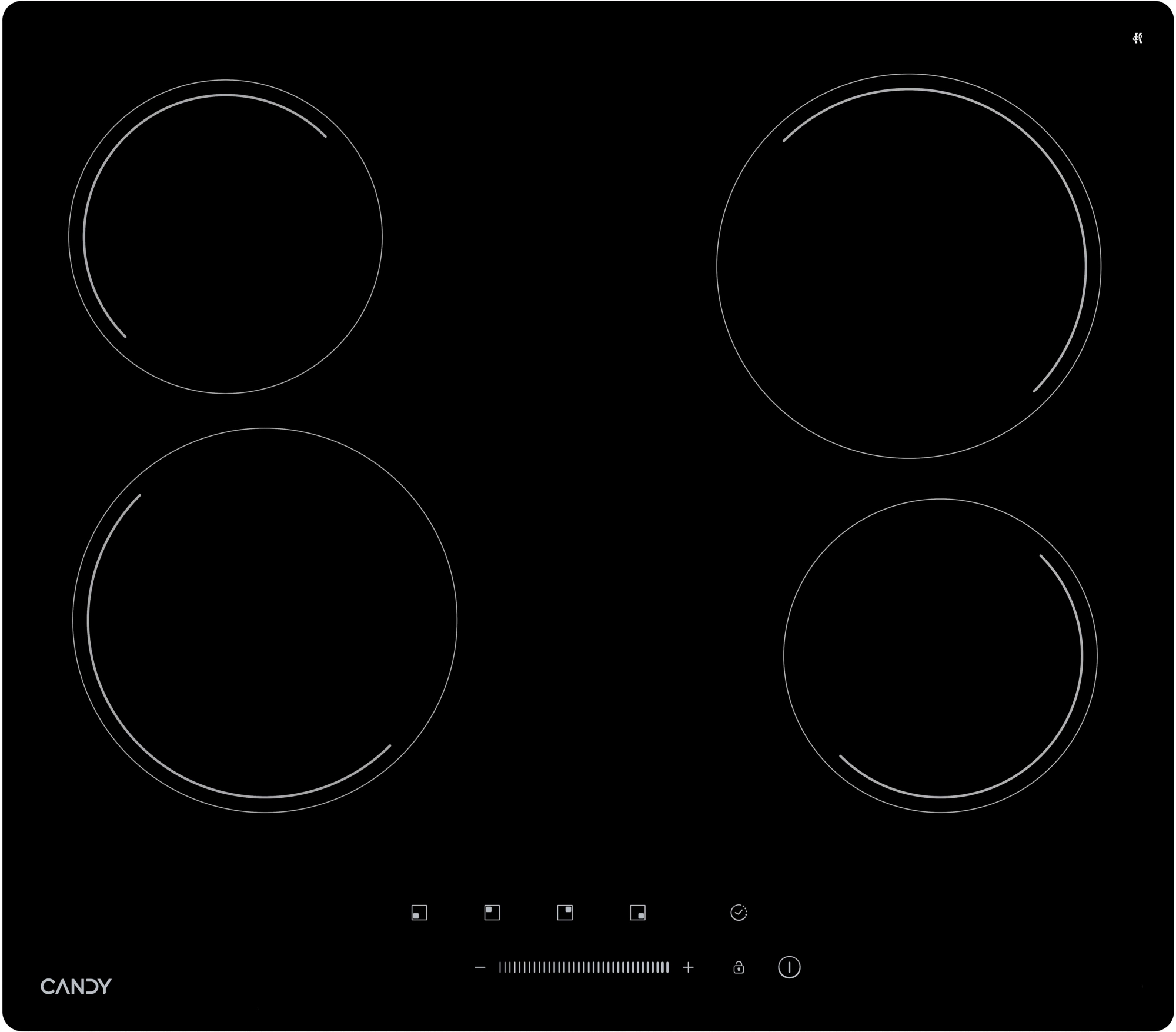 Варочная поверхность Candy CHXC64TNB черный