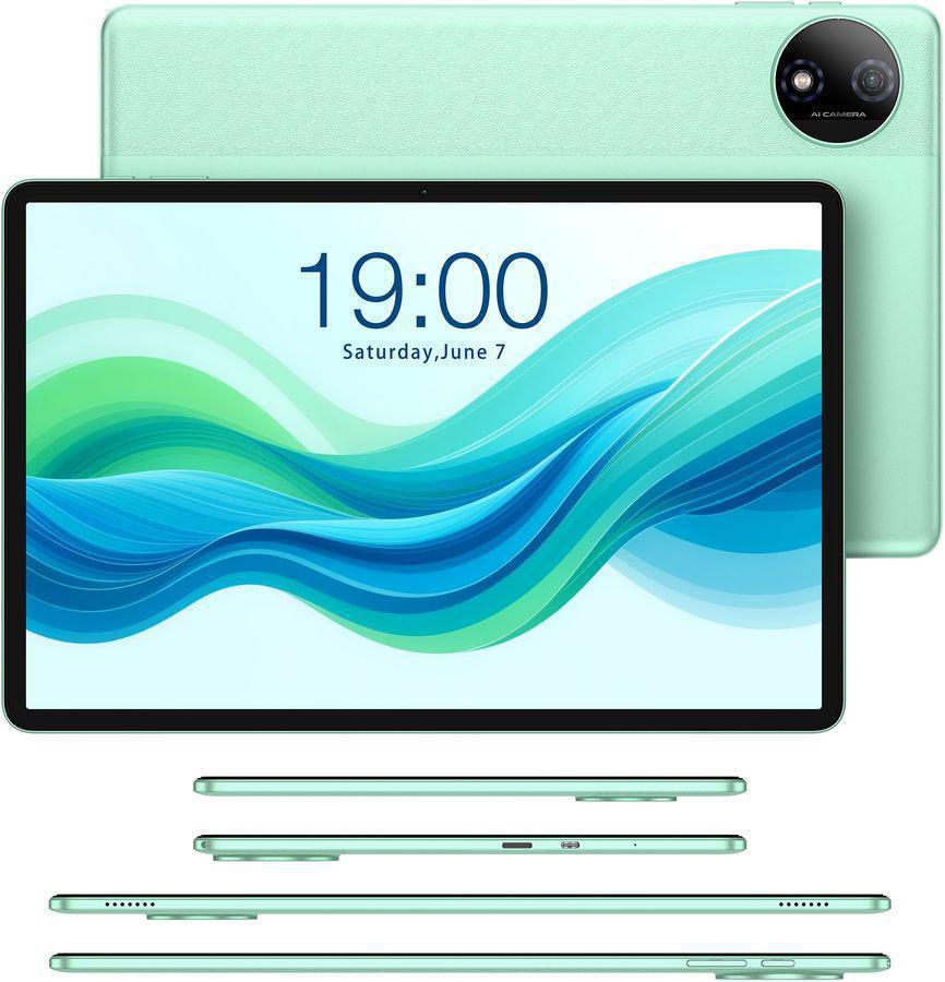 Планшет Teclast Odea A12 T606 (2.2) 8C RAM4Gb ROM128Gb 12" IPS 2000x1200 Android 14 бирюзовый 13Mpix 8Mpix BT WiFi microSD 1Tb 8000mAh 20hr