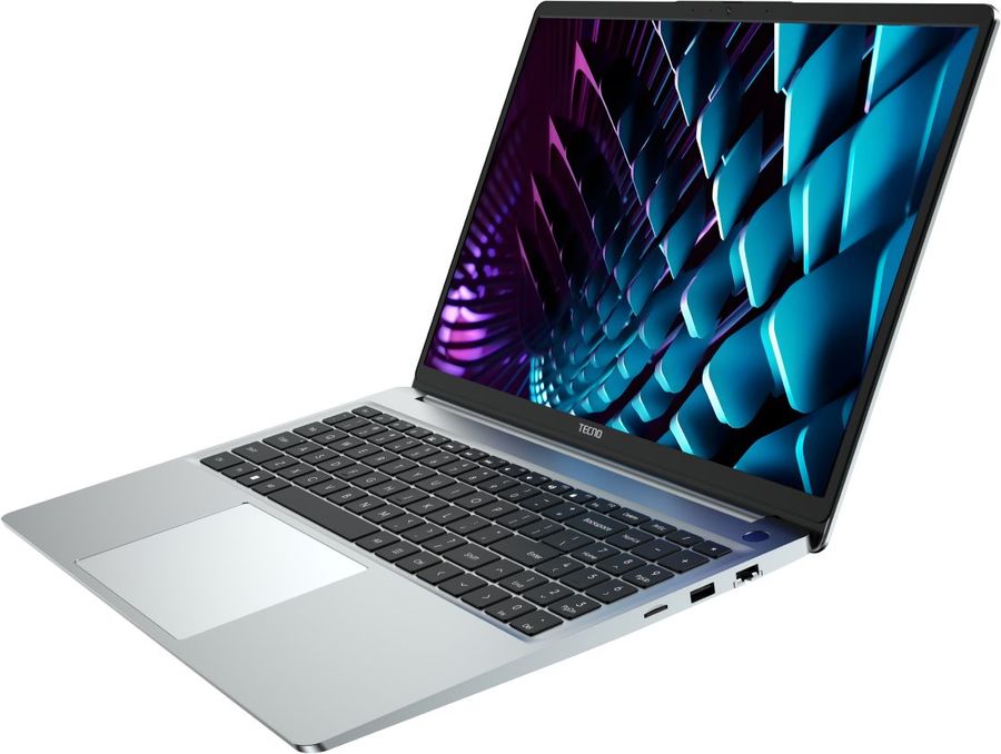 Ноутбук Tecno MegaBook K16SDA Ryzen 7 5825U 16Gb SSD512Gb AMD Radeon Graphics 16" IPS WUXGA (1920x1200) Windows 11 Home silver WiFi BT Cam 6060mAh (71003300467)