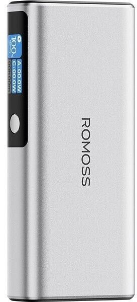 Мобильный аккумулятор Romoss PPU20 20000mAh QC/PD 130W 5A USB-A/2xUSB-C серый (6958377523018)