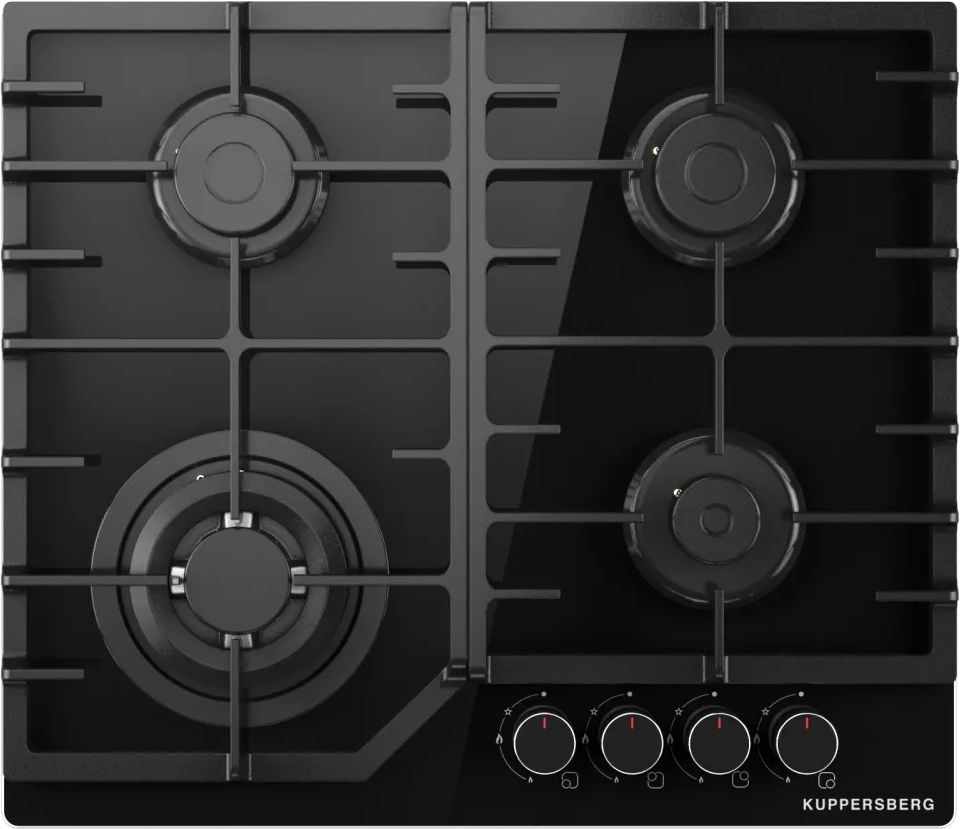 Газовая варочная поверхность Kuppersberg Hi-tech FG 66 B черный