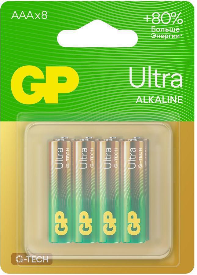 Батарея GP Ultra 24AUA21-2CRSBC8 AAA (8шт) блистер