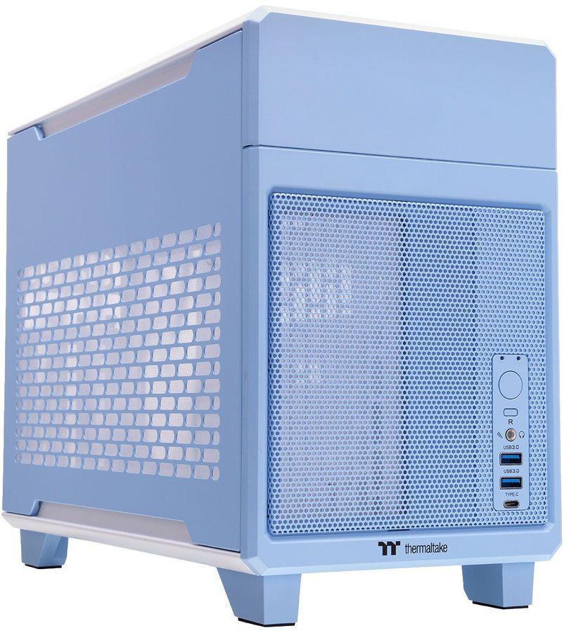 Корпус Thermaltake TR100 Hydrangea голубой без БП miniITX 8x140mm 2x200mm 2xUSB3.0 audio bott PSU