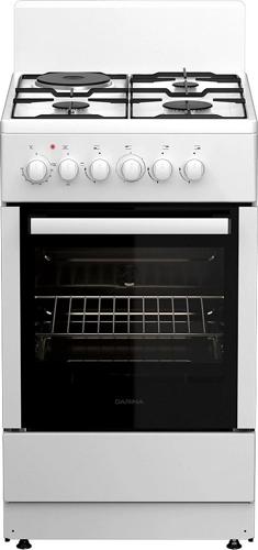 Плита Комбинированная Darina 1E КМ 241 321 W белый (без крышки) реш.сталь