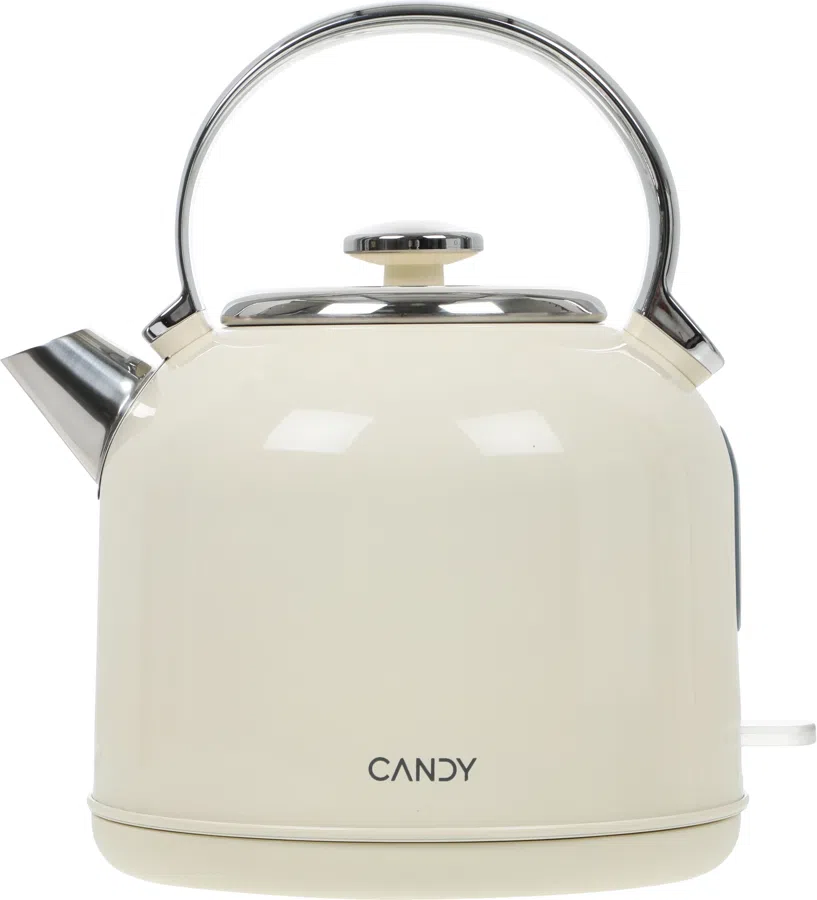 Чайник электрический Candy CK-205 1.7л. 2200Вт слоновая кость корпус: нерж.сталь (FM04W2D00RU)