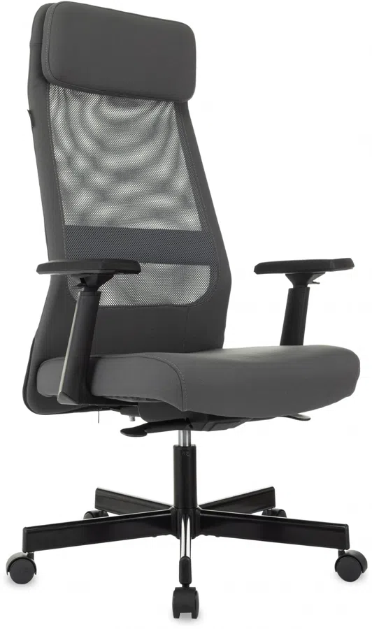 Кресло эргономичное Бюрократ T-995 серый TW-04 Neo Grey сетка/ткань с подголов. крестов. металл черный