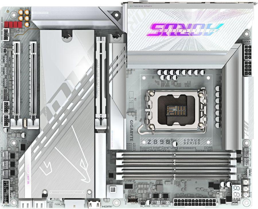 Материнская плата Gigabyte Z890 AORUS PRO ICE Soc-1851 Intel Z890 4xDDR5 ATX AC`97 8ch(7.1) 5Gigabit RAID