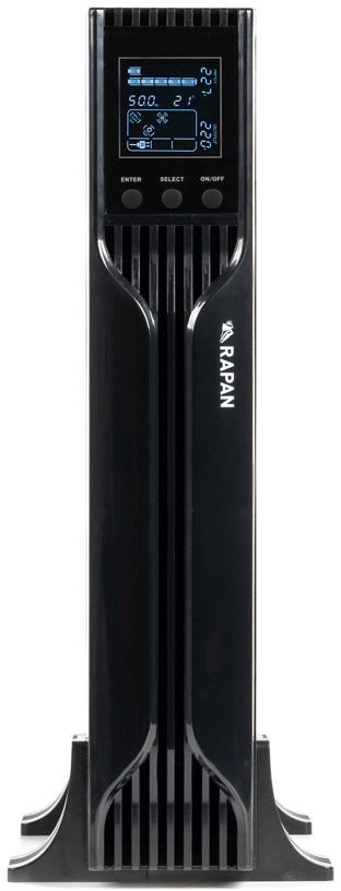 Источник бесперебойного питания Бастион Rapan 1000-RACK-IN-2X9 700Вт 1000ВА черный