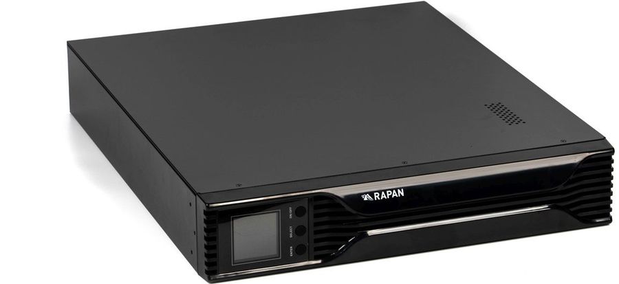 Источник бесперебойного питания Бастион Rapan 1000-RACK-IN-2X9 700Вт 1000ВА черный