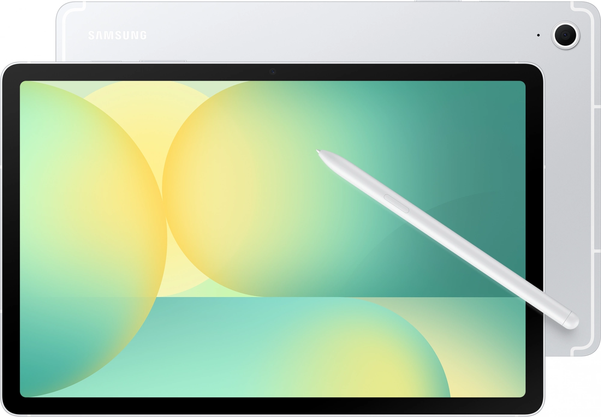 Планшет Samsung Galaxy Tab S10 FE 1580 (2.9) 8C RAM8Gb ROM128Gb 10.9" TFT 2304x1440 5G 1Sim eSIM Android 15 серебристый 13Mpix 12Mpix BT WiFi microSD 1Tb 8000mAh