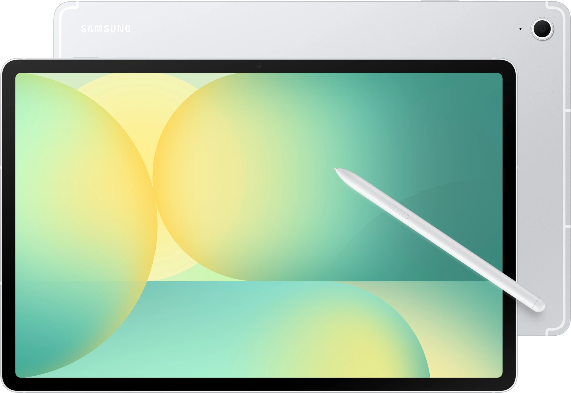 Планшет Samsung Galaxy Tab S10 FE+ 1580 (2.9) 8C RAM8Gb ROM128Gb 13.1" TFT 2880x1800 5G 1Sim eSIM Android 15 серебристый 13Mpix 12Mpix BT WiFi microSD 1Tb 10090mAh