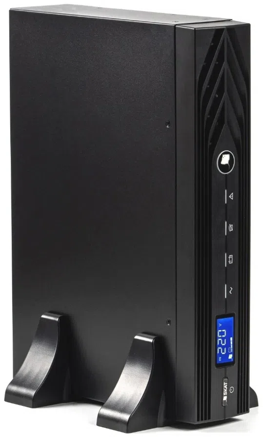 Источник бесперебойного питания Бастион 1000-Rack-On-2X9 900Вт 1000ВА черный