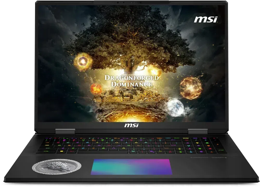 Ноутбук MSI Titan Dragon Edition 18 HX AI A2XWJG-205RU Core Ultra 9 285HX 64Gb SSD4Tb NVIDIA GeForce RTX 5090 24Gb 18" IPS UHD+ (3840x2400) Windows 11 Home black WiFi BT Cam (9S7-1824A5-205)