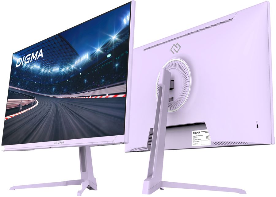 Монитор Digma 23.8" Overdrive 24P410F сиреневый IPS LED 1ms 16:9 HDMI матовая 300cd 178гр/178гр 1920x1080 200Hz G-Sync FreeSync DP FHD USB 2.8кг