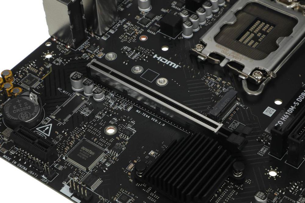 Материнская плата MSI PRO H610M-S DDR4 Soc-1700 Intel H610 2xDDR4 mATX AC`97 8ch(7.1) GbLAN+HDMI