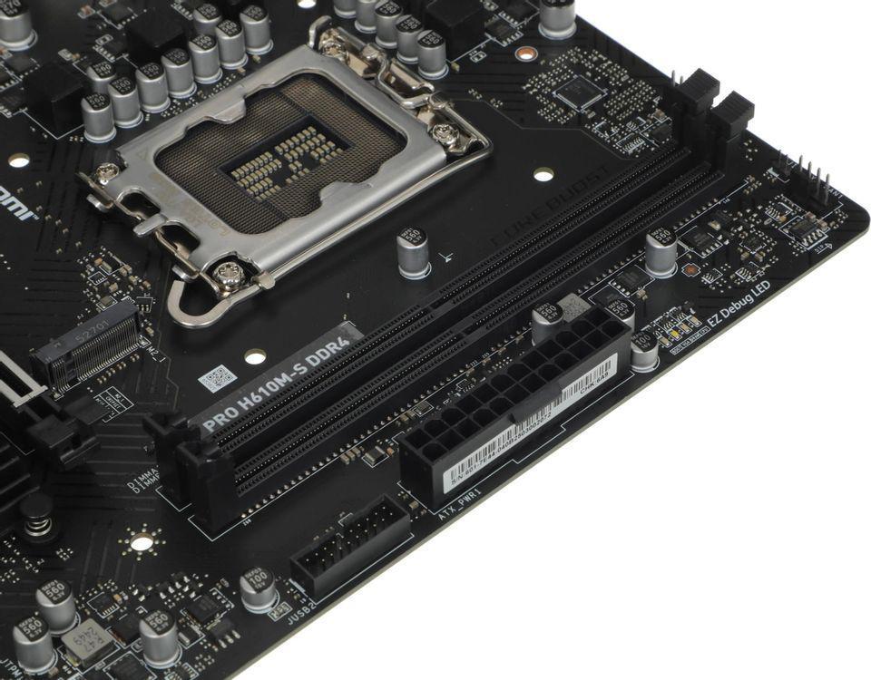 Материнская плата MSI PRO H610M-S DDR4 Soc-1700 Intel H610 2xDDR4 mATX AC`97 8ch(7.1) GbLAN+HDMI