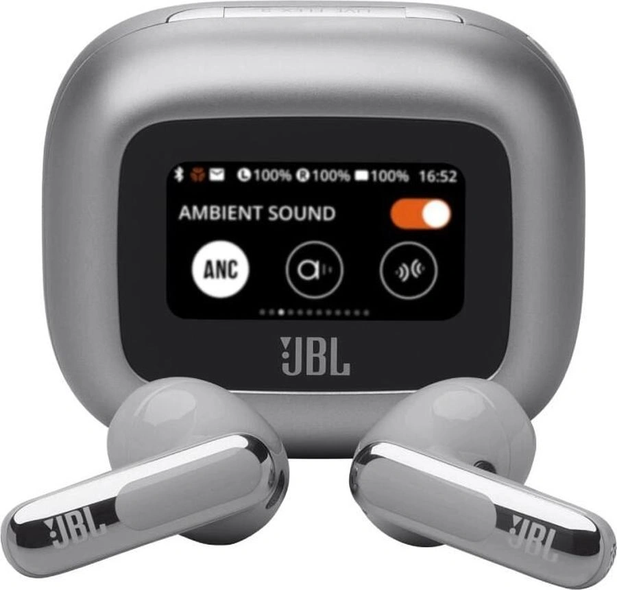 Гарнитура вкладыши JBL Live Flex 3 серебристый беспроводные bluetooth в ушной раковине (JBLLIVEFLEX3SIL)
