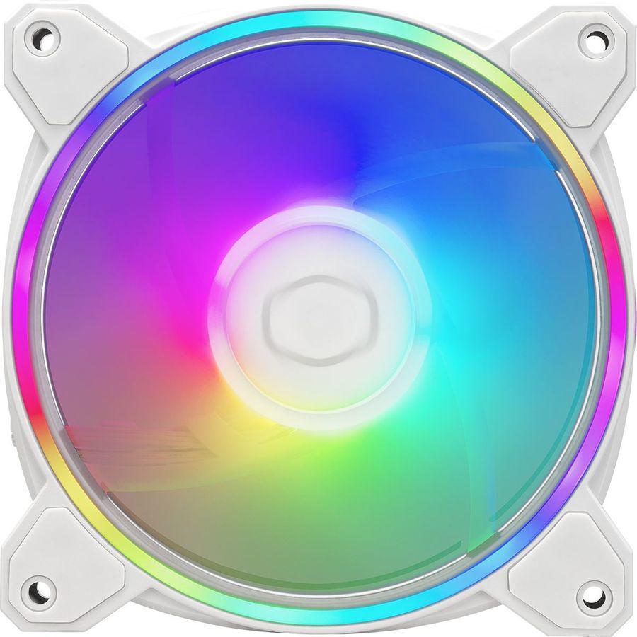 Вентилятор для корпуса Cooler Master MasterFan MF120 Halo2 ARGB 120х120x25 белый 4-pin 27дБ (MFL-B2DW-21NP2-R2) Ret