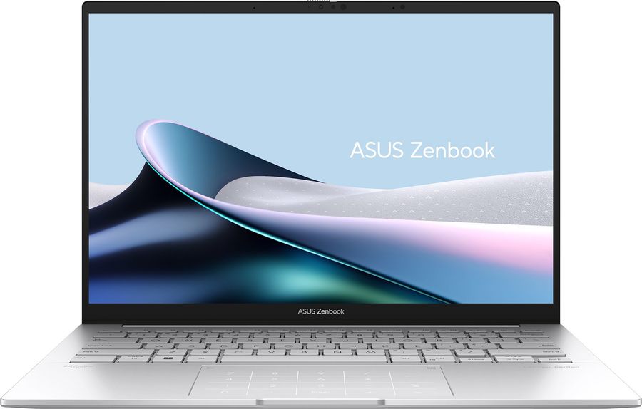 Ноутбук Asus Zenbook 14 UX3405CA-PP477 Core Ultra 9 285H 32Gb SSD512Gb Intel Arc 14" OLED 3K (2880x1800) без ОС silver WiFi BT Cam Bag (90NB14W2-M00N00)