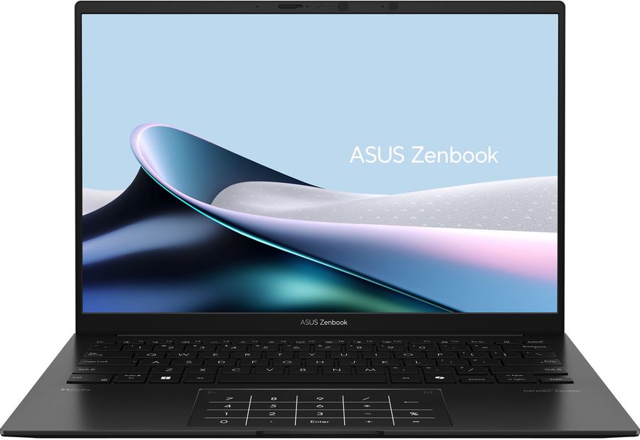 Ноутбук Asus Zenbook 14 UM3406KA-QD180 Ryzen AI 5 340 16Gb SSD1Tb AMD Radeon 840M 14" OLED WUXGA (1920x1200) без ОС black WiFi BT Cam (90NB14U1-M00AK0)