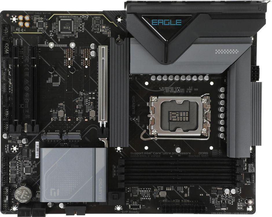 Материнская плата Gigabyte B860 EAGLE WIFI6E Soc-1851 Intel B860 4xDDR5 ATX AC`97 8ch(7.1) 2.5Gg RAID+HDMI+DP