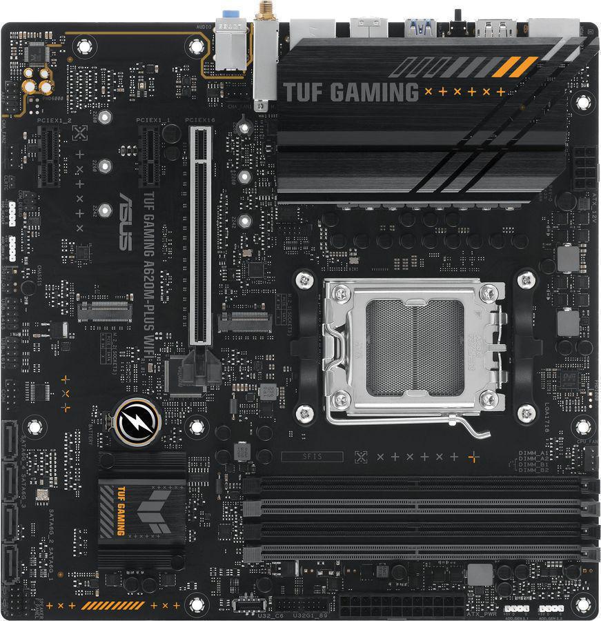 Материнская плата Asus A620M-F GAMING WIFI SocketAM5 AMD A620 2xDDR5 mATX AC`97 8ch(7.1) 2.5Gg RAID+HDMI