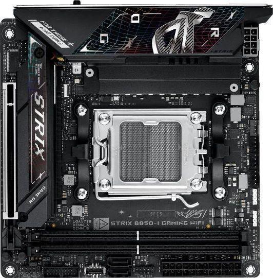 Материнская плата Asus ROG STRIX B850-I GAMING WIFI SocketAM5 AMD B850 2xDDR5 mini-ITX AC`97 8ch(7.1) 2.5Gg RAID+HDMI