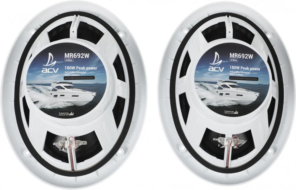 Колонки автомобильные ACV Marine MR692 90Вт 91дБ 4Ом 15x23см (6x9дюйм) (ком.:2кол.) коаксиальные двухполосные