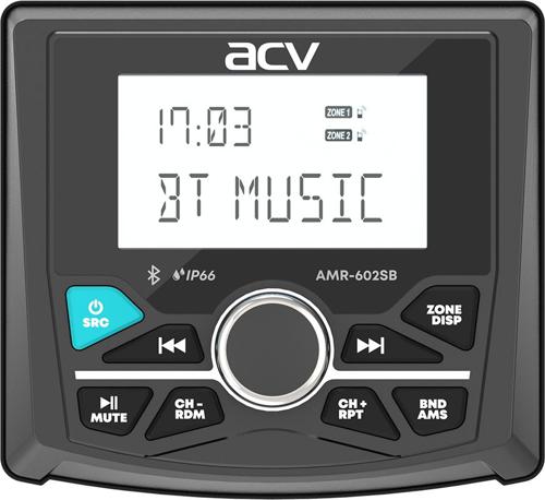 Автомагнитола ACV MARINE AMR-602SB 4x50Вт v5.0 USB 2.0 AUX 3" 3 RDS (43454)