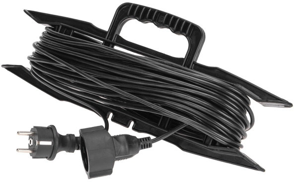 Удлинитель силовой PROconnect PROc-Uc (13-4914) 3x0.75кв.мм 1розет. 20м ПВС 6A пласт.рамка черный